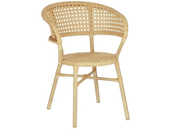 Stuhl Gussago mit Armlehne 57x60x78 cm (BxTxH); natur; 2 Stück / Packung Stuhl Gussago mit Armlehne von Lusini