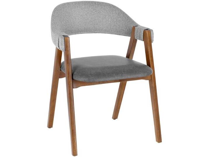 Stuhl Imano 59x62x76 cm (BxTxH); Sitz anthrazit, Gestell tabak gebeizt Stuhl Imano von Lusini