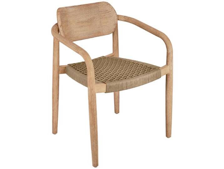 Stuhl Mando 56.5x50x76 cm (BxTxH); Sitz beige, Gestell natur; 2 Stück / Packung Stuhl Mando von Lusini