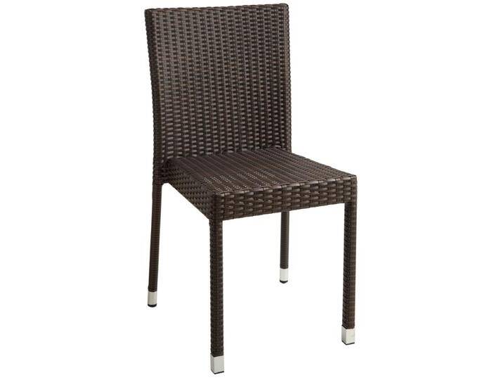 Outdoor Stapelstuhl Metropolitan ohne Armlehne 48x56x90.5 cm (BxTxH); Sitz dunkeltaupe, Gestell dunkeltaupe; 2 Stück / Pack Outdoor Stapelstuhl Metropolitan ohne Armlehne, wetterfest von Lusini