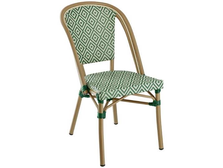 Outdoor Stapelstuhl Ostera 47x60x88 cm (BxTxH); grün/weiß; 2 Stück / Pack Outdoor Stapelstuhl Ostera, wetterfest von Lusini