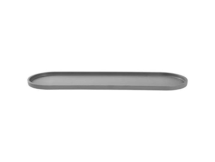 Teller flach Kanas oval 53x16.2x1.8 cm (LxBxH); grau; oval; 6 Stück / Packung Teller flach Kanas oval von Lusini