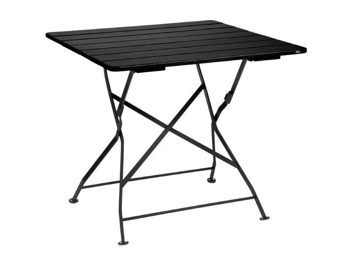 Outdoor Tisch Bavaria quadratisch 80x80x74 cm (LxBxH); Platte schwarz, Gestell schwarz; quadratisch Outdoor Tisch Bavaria quadratisch, wetterfest von Lusini