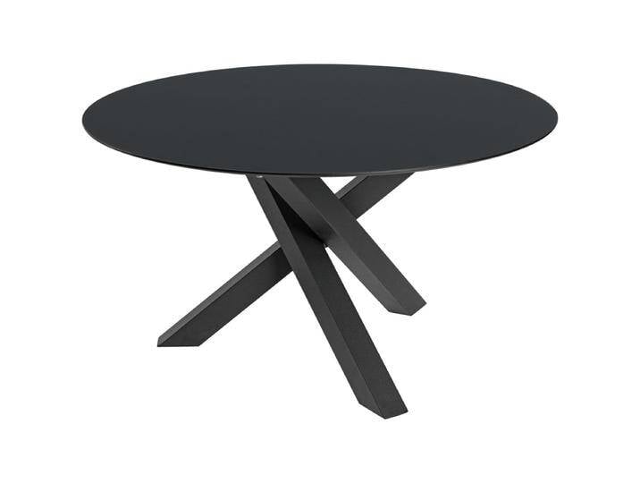 Outdoor Tisch Gwin Spidergestell 130x72 cm (ØxH); Platte anthrazit, Gestell schwarz; rund Outdoor Tisch Gwin Spidergestell, wetterfest von Lusini