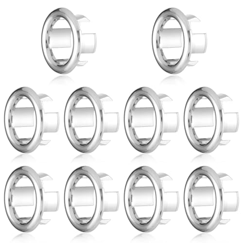 10 Stück Waschbecken Überlauf Ring Runde Waschbecken Überlauf Abdeckung Küche Spüle Überlaufabdeckungen Waschbecken Ersatz Sinken Überlauf Ring Überlaufkappen Für Badezimmer Badewanne Küchenspülen von Lusofie