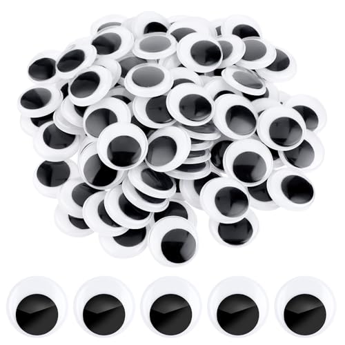 100 Stück Selbstklebende Wackelaugen Groß 30 mm Schwarze Kulleraugen zum Häkeln von Tier Bastelarbeiten Aufkleber aus Kunststoff zum Selbermachen Glubschaugen für Halloween Weihnachten 100 Stück Selbstklebende Wackelaugen Groß 30 mm Schwarze Kulleraugen zum Häkeln von Tier Bastelarbeiten Aufkleber aus Kunststoff zum Selbermachen Glubschaugen für Halloween Weihnachten von Lusofie