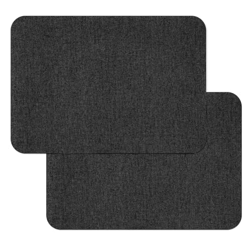 2 Stück Flicken Selbstklebend Stoff Leinwand Reparaturflicken Selbstklebender Stoff Selbstklebend 27,9 x 20,3 cm Wasserdichtes Leinwand Reparaturset für Sofa Zelt Möbel Autositz Liege (Schwarz) von Lusofie