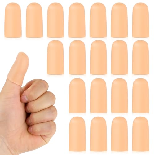 20 Stück Gummi Fingerkuppenschutz Fingerschutz Silikon Gel Finger Sleeves Wasserdicht Daumenschutz Fingerschutz Bei Verletzung für Triggerfinger Handekzem Fingerarthritis, Bei Blasen, Fingerknacken 20 Stück Gummi Fingerkuppenschutz Fingerschutz Silikon Gel Finger Sleeves Wasserdicht Daumenschutz Fingerschutz Bei Verletzung für Triggerfinger Handekzem Fingerarthritis, Bei Blasen, Fingerknacken von Lusofie
