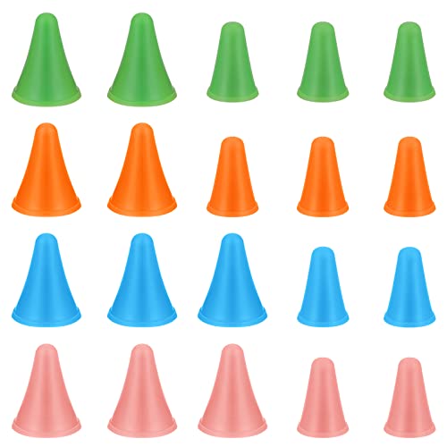 20 Stück Maschenstopper Farbe Stricknadeln Punktschutz Große und Kleine Gummi Stricknadel Punktschutzmaschenstopper Stricknadel Schutzkappe Strickzubehör von Lusofie