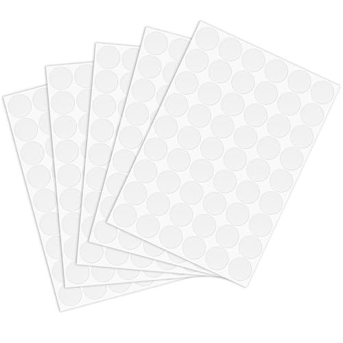 270 Stück Schraubenabdeckung Weiss Selbstklebend Schrauben Abdeckkappen Weiß 21 mm Aufkleber PVC Schraubenloch für Holzschrankmöbel Heimdekoration von Lusofie