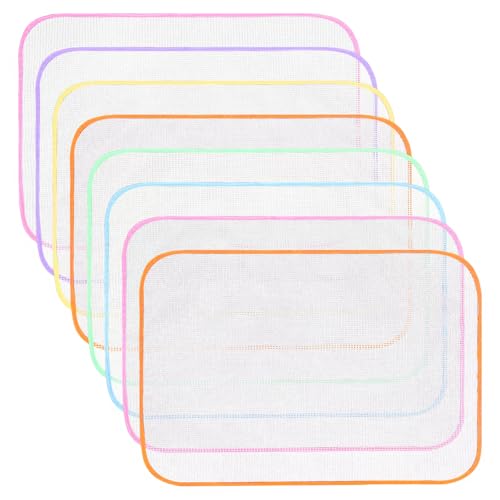 8 Stück Bügeltuch für Dampfbügeleisen, Netzgewebe Bügelmatte, Langlebige Bügelunterlage für Tisch zum Schutz von Seide, Kleidung und Anderen Empfindlichen Stoffen (Zufällige Farblieferung） von Lusofie