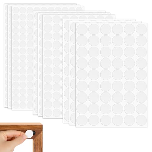 870 Stück Schraubenabdeckung Weiss Selbstklebend Schrauben Abdeckkappen Weiß 12 mm/15 mm/21 mm aufkleber PVC Schraubenloch für Holzschrankmöbel Heimdekoration von Lusofie