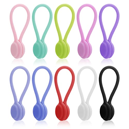 Lusofie 10 Stück Magnetische Kabelbinder Silikon Kabelclip Organizer Wiederverwendbare Magnetische Kabel Organizer USB Kabelmanager für Büro Schule Zuhause Cable Organizer Lusofie 10 Stück Magnetische Kabelbinder Silikon Kabelclip Organizer Wiederverwendbare Magnetische Kabel Organizer USB Kabelmanager für Büro Schule Zuhause Cable Organizer von Lusofie