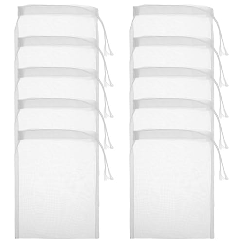 Lusofie Medienbeutel für Aquarium, 120 Netzbeutel, feinmaschig, wiederverwendbare Nylon-Netz-Filterbeutel mit Reißverschluss für Aktivkohle-Aquariumfilter, 19 x 16 cm, 10 Stück Lusofie Medienbeutel für Aquarium, 120 Netzbeutel, feinmaschig, wiederverwendbare Nylon-Netz-Filterbeutel mit Reißverschluss für Aktivkohle-Aquariumfilter, 19 x 16 cm, 10 Stück von Lusofie