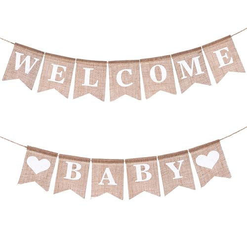 1 Stück Willkommen Zuhause Baby Banner Sackleinen Welcome Baby Girlande Willkommen Baby Deko Kann als Baby-Willkommensparty-Dekoration Verwendet Werden Erhöht Die Party-Atmosphäre 1 Stück Willkommen Zuhause Baby Banner Sackleinen Welcome Baby Girlande Willkommen Baby Deko Kann als Baby-Willkommensparty-Dekoration Verwendet Werden Erhöht Die Party-Atmosphäre von Lusofie