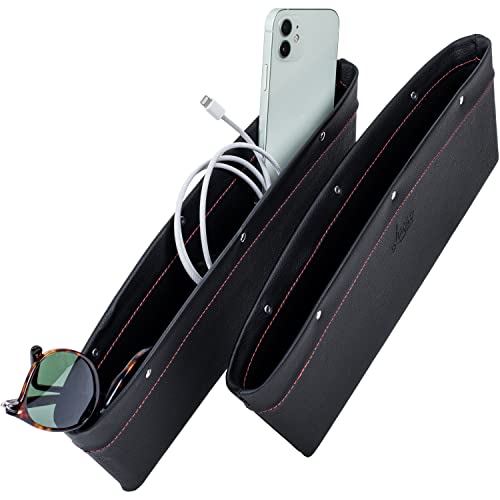 Lusso Gear 2-in-1 Autositz-Organizer, Universelle Passform, Verstellbare Aufbewahrungstaschen, 2 Sets Fugendüse, Aufbewahrungsbox von Lusso Gear