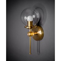 Achilles 15cm Globe Vanity Mid Century Industrial Modern Wandleuchte von LustrousLumens