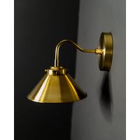 Honne Single Bulb 8 Inch Shade Vanity Mid Century Modern Wandleuchte von LustrousLumens