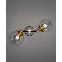 Kingler Modern Einstellbare Mid Century Industrial 2 Light 15cm Globe Vanity Wandleuchte von LustrousLumens