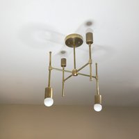 Kismet Modern 4 Light Geometric Mid Century Abstrakt Decken-Leuchter von LustrousLumens