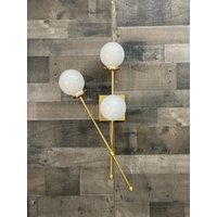 Noori Modern Vanity 3 Light 15In Globe Abstrakt Mid Century Flur Wandleuchte von LustrousLumens