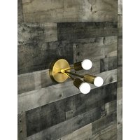 Sofort Lieferbar - Versand Am Selben Tag Athena Modern 3 Light Sputnik Mid Century Industrie Badezimmer Wandleuchte Sofort Lieferbar - Versand Am Selben Tag Athena Modern 3 Light Sputnik Mid Century Industrie Badezimmer Wandleuchte von LustrousLumens