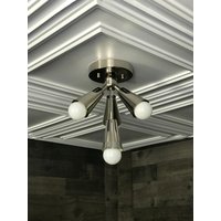 Sofort Lieferbar - Versand Am Selben Tag Cronus Moderne 4 Kegel Leuchte Mid Century Semi Flush von LustrousLumens