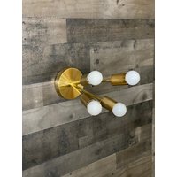 Sofort Lieferbar - Versand Am Selben Tag Kuzma 4 Licht Moderne Sputnik Mid Century Industrielle Eitelkeit Badezimmer Wandleuchte von LustrousLumens