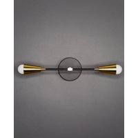 Sofort Lieferbar - Versand Am Selben Tag Rame Moderne 2 Kegelleuchte Eitelkeit Mid Century Industrielle Wandleuchte von LustrousLumens