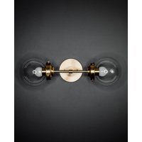 Sofort Lieferbar - Versand Am Selben Tag Volat Mid Century Modern Industrial 2 Light 6 in Globe Waschtisch-Wandleuchter Sofort Lieferbar - Versand Am Selben Tag Volat Mid Century Modern Industrial 2 Light 6 in Globe Waschtisch-Wandleuchter von LustrousLumens
