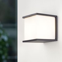 Lutec - Geradlinige eco-light Außenwandleuchte Box Cube in - grey von Lutec