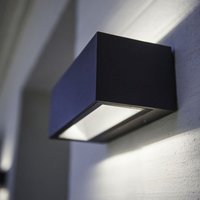 Lutec - led Außenwandleuchte Gemini in Anthrazit Up- And Downlight - black von Lutec