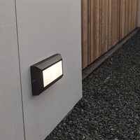 Lutec - led Außenwandleuchte Helena aus Aluminiumdruckguss in - black von Lutec