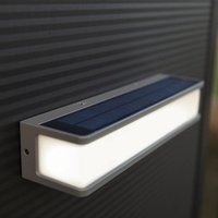 Lutec LED Solar Wandleuchte Doblo in Anthrazit und Weiß 16,5W - black von Lutec