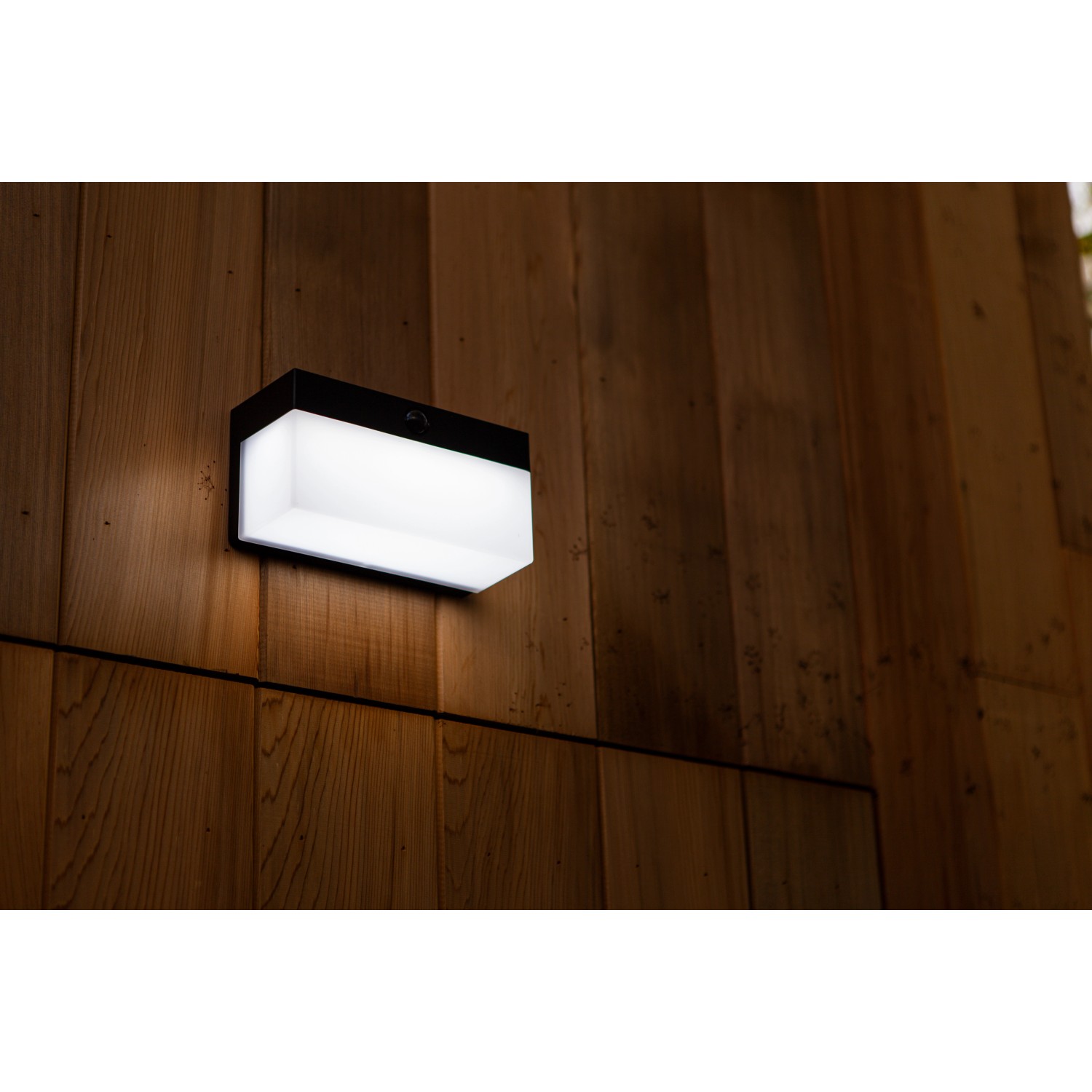 Lutec LED-Solar-Wandleuchte Fran Connect 800 lm 9,1 x 7,9 x 18 cm Schwarz von Lutec