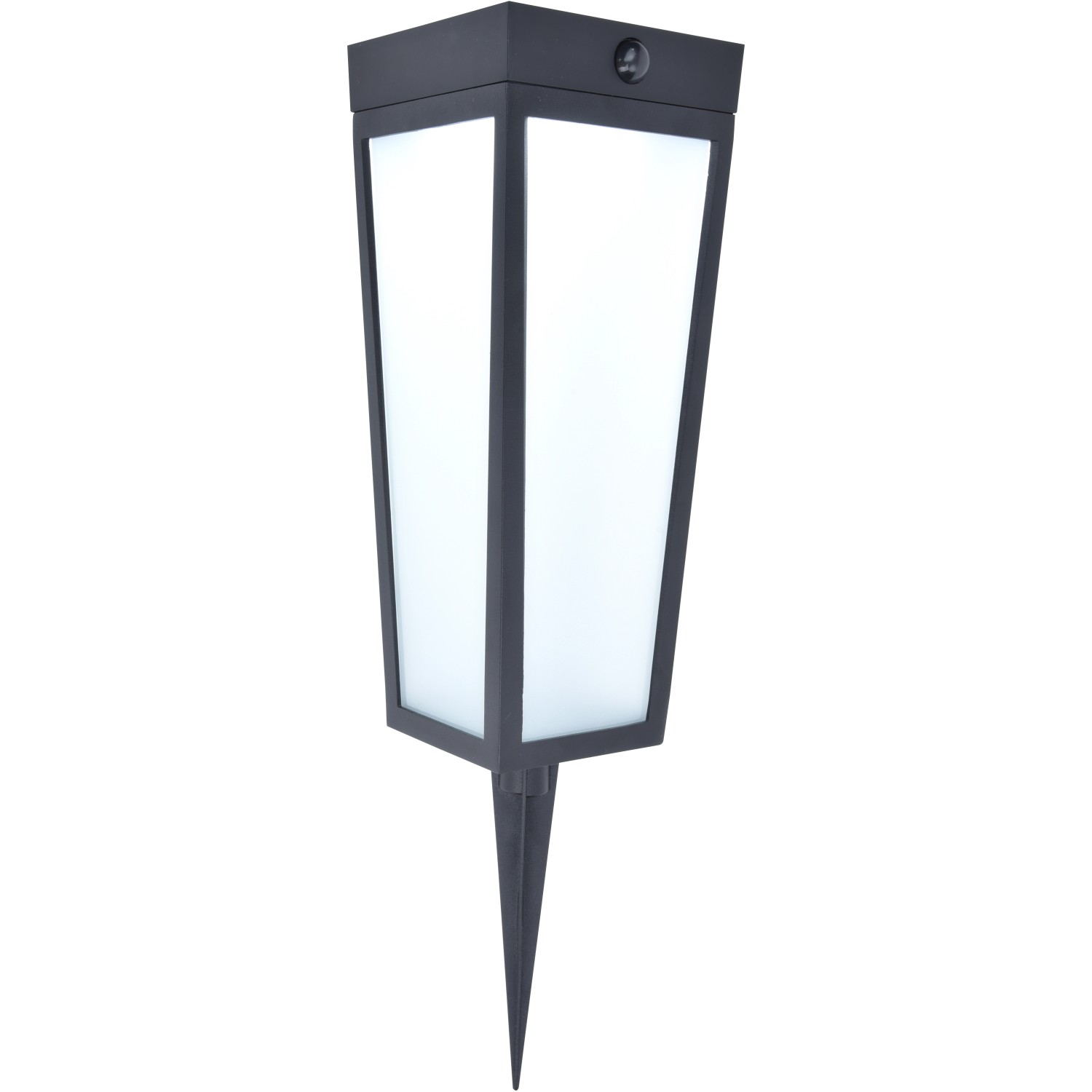 Lutec LED-Solar-Wegeleuchte Dias 1-flammig Mattschwarz 48,4 x 12,2 x 12,2 cm von Lutec