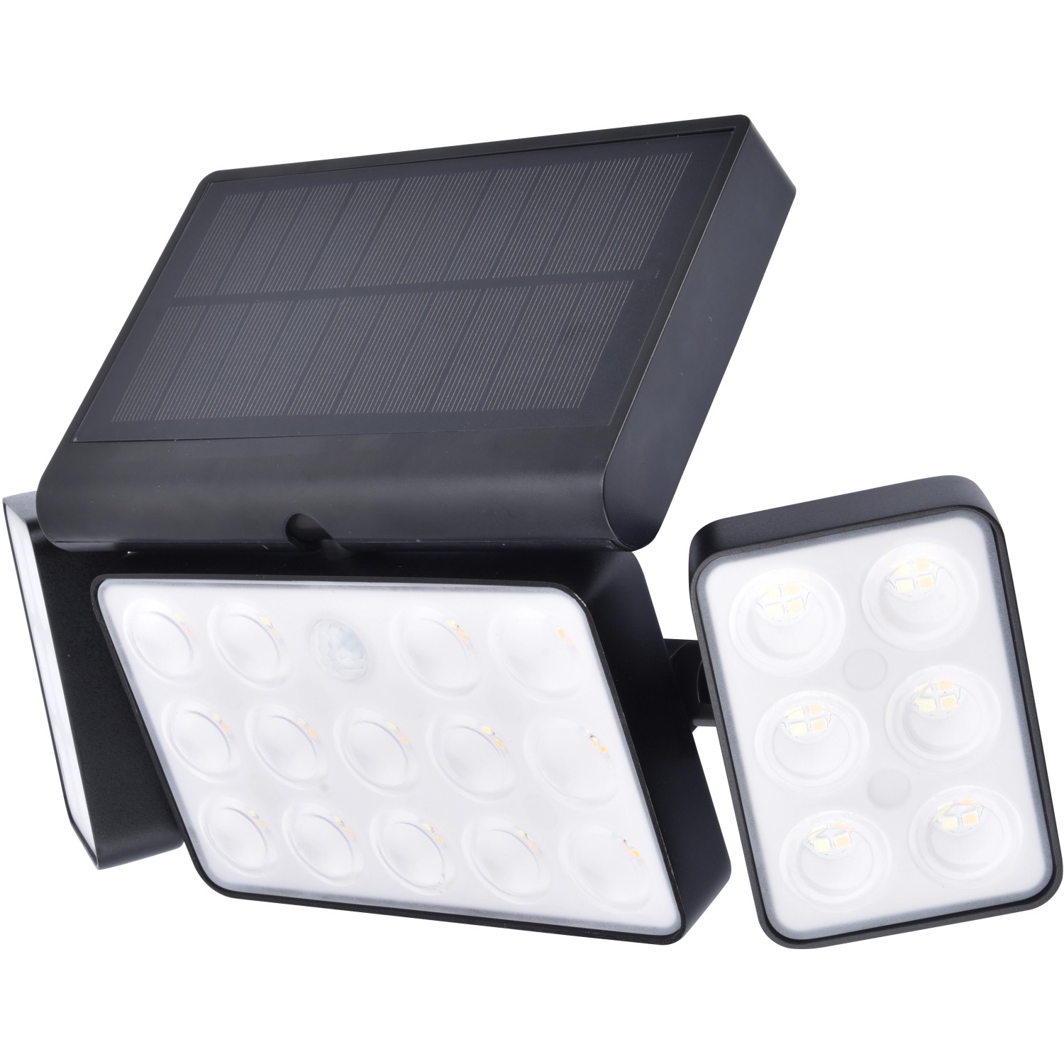 Lutec LED-Solarleuchte Tuda 3-flammig 13 W 1500 lm Schwarz von Lutec