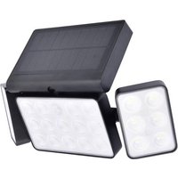 Lutec Solar-Außenwandleuchte mit Bewegungsmelder TUDA 6935502330 LED 13W Schwarz von Lutec