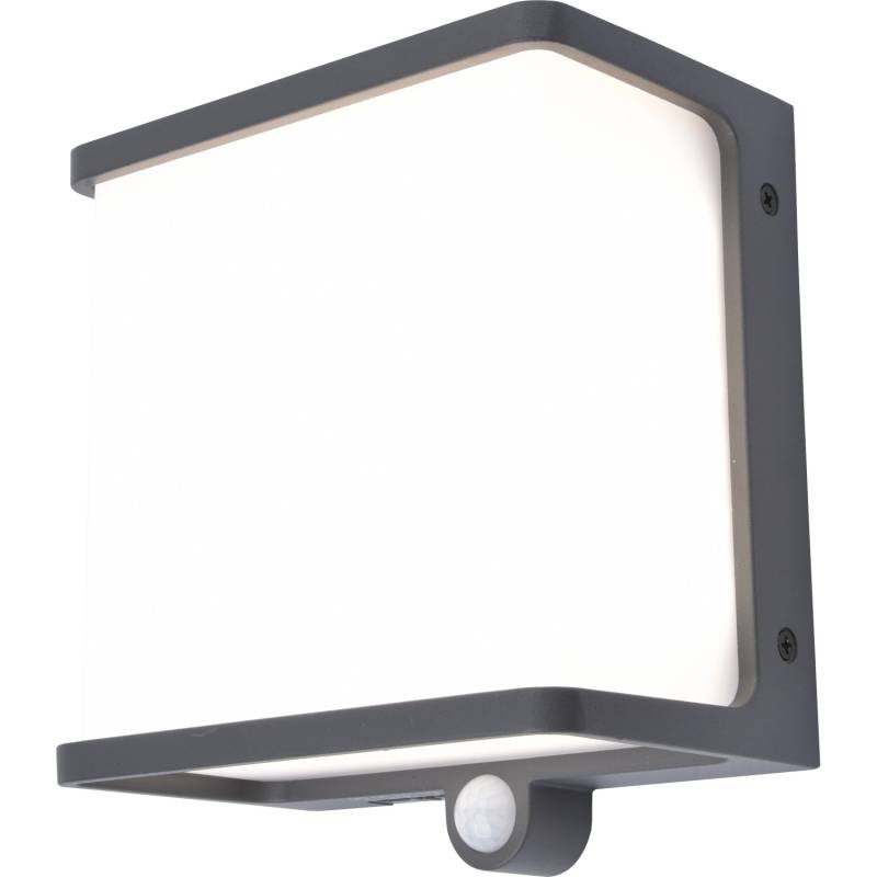Lutec Solar-LED-Außenwandleuchte Doblo 1.000 lm 17 x 8,9 x 15 cm Anthrazit von Lutec