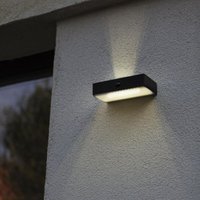 Lutec - led Solar Wandleuchte fadi Up and Down, Bewegungsmelder, per App steuerbar von Lutec