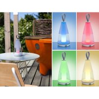 Smarte Akku led Außentischleuchte pepper mit rgb & Weißtöne dimmbar h: 22cm von Lutec