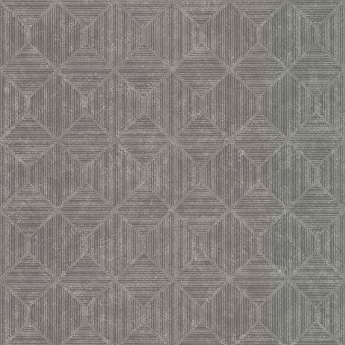 Lutece Moderne Rauten-Tapete | Grau | Vinyl auf Vlies | 51182509 | Schlafzimmer, Wohnzimmer, Flur, Wohnzimmer von Lutèce