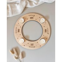 Adventskranz Aus Holz "Erst Eins, Dann Zwei.. " I Adventsring Teelicht-Adventskranz Adventskranz Aus Holz "Erst Eins, Dann Zwei.. " I Adventsring Teelicht-Adventskranz von LutifulThings