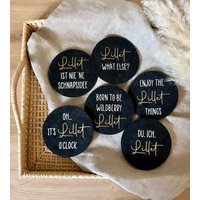 Filzuntersetzer "Lillet'/Geschenkidee von LutifulThings