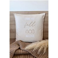 Kissenhülle ‚Time To Fall in Love'/50 X cm von LutifulThings