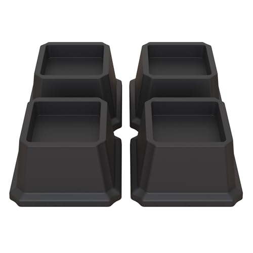 Lutown-Teen Bed Risers 2 inch Heavy Duty Furniture Risers for Sofas, Chair Risers Sofa Risers Table Risers Set of 4 Pack, Black von Lutown-Teen