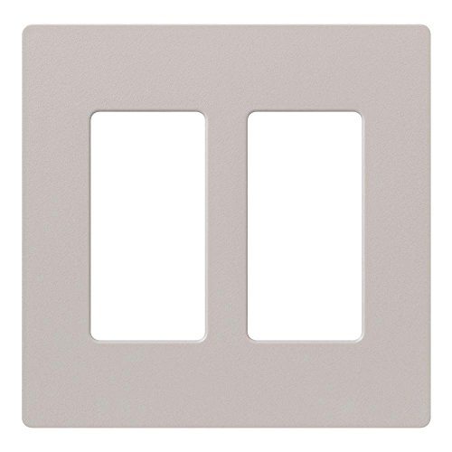 Lutron Claro SC-2-TP Wandplatte, 2-Gang-Dekorator/Wippe, matt, Taupe, 1 Stück von Lutron