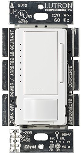 Lutron Maestro LED Dimmer switch with motion sensor, no neutral required, MSCL-OP153M-WH, White by Lutron von Lutron