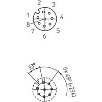 Lutronic 1230 Sensor-/Aktor-Einbausteckverbinder M12 Buchse, Einbau Polzahl: 8 1St. von Lutronic