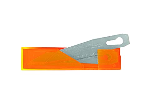 Lutz Skalpellklinge 850-SZ TIN (10 Stück, für Klingenhalter 470003, Dicke 0,65 mm, Ersatzklingen) 470131 von LutzBlades